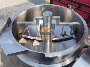 Olla Industrial Inclinable con Agitador y Calentamiento a Vapor - para Salsas, Dulce <span class=keywords><strong>de</strong></span> Leche, Mermelada - Cocina y Mezcla <span class=keywords><strong>de</strong></span> Alta Eficiencia - Product Image 6