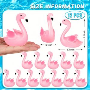 Pink Flamingo Vinyl Duck <b>Bath</b> Plastic Children's Bathtub Toy Classroom Prizes and Cake Decoration for Foreign Trade - Product Image 6