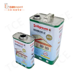 Recyclable 1L Square Metal Container Empty Tin Can For Meat Seafood Sardine Tuna Fish Packaging With Custom Logo