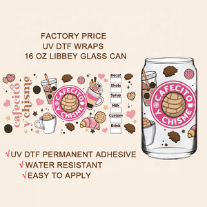 Transferencia UV DTF Personalizada a Prueba de Agua para Envolturas de Vasos y Embalaje, Transferencia UV DTF para Envoltura de Vasos, Impresiones UV DTF para Vasos Transparentes de 16oz y Múltiples Tamaños - Product Image 2