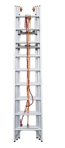 Xách tay 8-12ft nhôm gấp mở rộng thang với khóa an toàn đóng mở ngoài trời bước gấp thang chứng nhận EN131 - Product Image 3