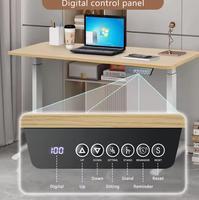 Bureau debout moderne extensible en métal réglable avec roulettes pour la maison et les petits espaces, table pour ordinateur portable