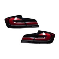 Para BMW Serie 5 F10 F18 2011-2017, Actualización 2023, Estilo G30, Conjunto de Luces Traseras LED Secuenciales Dinámicas de Color Negro Ahumado