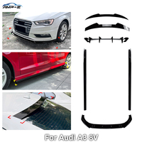 Kit carrosserie AMP-Z pour Audi A3 8V : Lame de pare-chocs avant et arrière, séparateur, jupes latérales, aileron arrière, diffuseur arrière