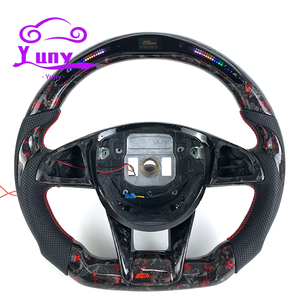 Volant personnalisé en fibre de carbone forgée à LED pour Mercedes-Benz Classe C S E A <span class=keywords><strong>AMG</strong></span> W205 W212 W222 E63 C43 <span class=keywords><strong>GT</strong></span> S65 GLA GLE GLS SL - Product Image 1