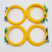 Kabel Jumper APC Pabrik OEM SC/LC/FC/ST Fiber Optik Patch Cord Bahan LSZH/PVC Panjang Dapat Disesuaikan untuk Solusi Jaringan