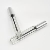 Flacon en verre pour mascara rectangulaire de 7 ml, personnalisé, petit, transparent, fond épais, vide, pour sérum pour cils, eye-liner, brillant à lèvres