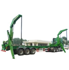 חדש ומשומש Cimc פלדה חוזק גבוה 3 סרנים משאית מנוף 20ft 40 רגל סוג מיכל נושאת בצד - Product Image 1