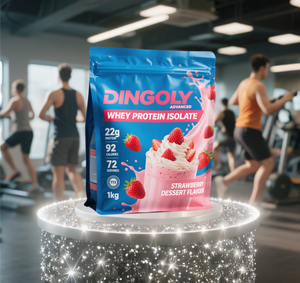 Poudre Protéinée de Lactosérum Goût Fraise Dessert OEM, Isolat de Protéines de Lactosérum - Product Image 2