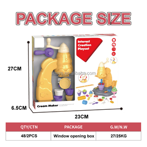 Lucky Toys Color <strong>Dough</strong> Kitchen Creations Set for Kids 12 Colors <strong>Dough</strong> <strong>Play</strong> Set with <strong>Ice</strong> <strong>Cream</strong>/Noodle/Hamburger Makers - Product Image 5