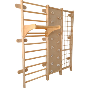 Structure d'escalade intérieure, rack de fitness et ensemble d'aventure avec planches en <span class=keywords><strong>bois</strong></span> pour la maison - Product Image 1