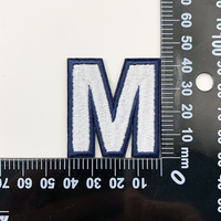 Appliques brodées alphabet DIY de haute qualité, patchs lettres 3D thermocollants, badges décoratifs pour vêtements, chapeaux, vestes, sacs à dos