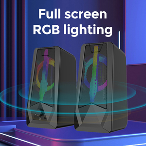 Venta caliente 2,5 pulgadas Dual 6W Gaming Computer Altavoces RGB LED Iluminación USB Touch Control Spectrum Mini <span class=keywords><strong>Bluetooth</strong></span> Knob Switch - Product Image 4