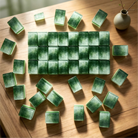 Jeu de Mahjong Américain de Luxe en Acrylique Motif Dragon Coloré Néon Écaille de Tortue Ambre pour Fêtes à Domicile