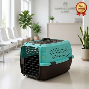 Eur Pet Eur Pet Meilleure vente : Cage de <span class=keywords><strong>transport</strong></span> portable pour chats en matériau PP robuste, pour l'extérieur, style et motif solides - Product Image 6