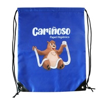 Sac cadeau promotionnel personnalisé en polyester et nylon Sacs à cordes à tirer Sac à dos à cordon de serrage pour yoga, sport, randonnée en vrac avec logo imprimé