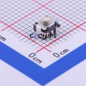 TS35CA Tactile Switch SMD,3.3x4.5mm Switch Single Pole Single Throw Round Button 2.5N Horizontal Mount - Product Image 1