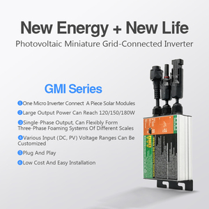 Serie GMI 120W 180W MPPT Solar PV Grid Tie Micro inversor Single AC 10,8 V-30V DC Entrada 10,8 V 30V AC 80V 280V 50Hz 60Hz - Product Image 3