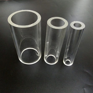 Tube rond en acrylique extrudé en plastique transparent de couleur opale givré, tube fileté en acrylique, tube à bulles en acrylique de 200 mm - Product Image 6