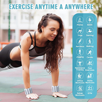 Ensemble de poids en silicone pour chevilles et poignets, 1 paire de sangles lestées réglables pour bras et jambes, idéal pour le jogging, la danse et l'entraînement de force pour femmes