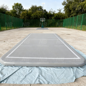 Pista de Baloncesto Inflable de Doble Pared, Gran Colchoneta Cuadrada de Salto para Gimnasia Acrobática, Colchoneta de Aire DWF Inflable para Gimnasio - Product Image 5