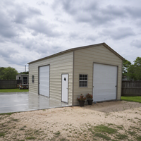 Garage préfabriqué en gros, abri de voiture portable en métal, abri de voiture amovible, toit pare-soleil extérieur 20X20