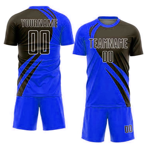Professional <b>Soccer</b> Team Uniform Custom Printed Jersey And Shorts Set Lightweight Moisture Wicking Sports Apparel For Training - Product Image 2