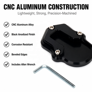 Alargador de Base de Soporte Lateral para Motocicleta, Placa de Extensión de Soporte Lateral de Aluminio CNC para <span class=keywords><strong>BMW</strong></span> F900R F900XR F <span class=keywords><strong>900R</strong></span> F 900XR 2020-2023 - Product Image 4