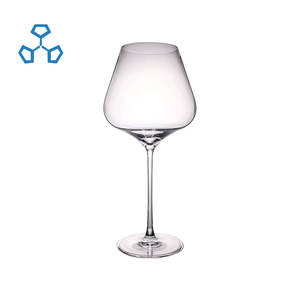 Gobelets à vin rouge à long pied élégants et haut de gamme pour hôtel, bar et restaurant, transparents, modernes, durables, avec logo personnalisé - Product Image 5