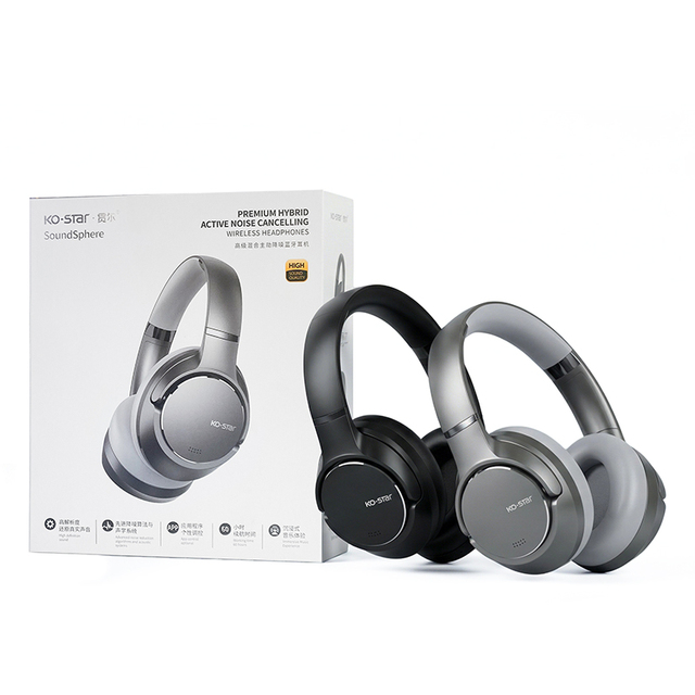 Over-Ear ANC Noise Cancelling Headphones 40mm Driver Built-in Microphone Type C Spatial Audio App Control