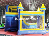 Glissière gonflable sèche en PVC Commercial, combo gonflable gonflable moonwalk, château de saut, maison de rebond pour enfants adultes