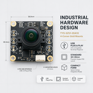 โมดูลกล้อง OEM 5MP OmniVision OS05A10 USB2.0 ขนาด 1/2.7" PureCel BSI 720P 120fps 160 °   บอร์ดฝังตัวสำหรับอุตสาหกรรมเลนส์ - Product Image 1