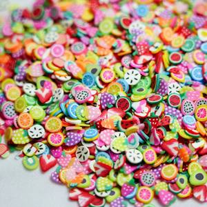 CHENXI DIY Craft Slime Filler Multiple Forme Polymère Argile Tranches Patte De Chat Fruit Fleur Polymère Argile Sprinkles - Product Image 2