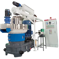 Granulateur à Anneaux de Haute Qualité 3 Tonnes/h pour Biomasse - Machine à Granulés de Sciure et de Bois à Haute Productivité avec Moteur et Engrenages