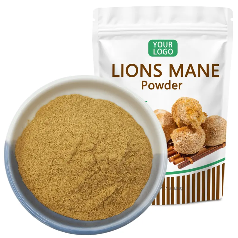 Organic Hericium Erinaceus Mushroom Extract Polysaccharide Lions Mane Powder