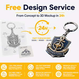 Nouveaux porte-clés promotionnels personnalisés 2D/3D en métal, porte-clés avec logo personnalisé et chaîne - Product Image 4