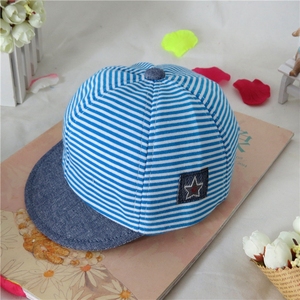 Il più nuovo berretto da sole estivo per neonato berretto da bambino in cotone berretto a righe età 6-18 <span class=keywords><strong>M</strong></span> - Product Image 4