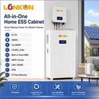Batterie domestique modulaire Longkun 10 kWh LiFePO4 51,2 V, système de stockage d'énergie solaire extensible