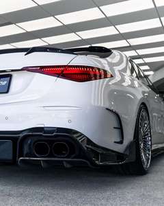 Kit carrosserie en fibre de carbone sèche MSY pour <span class=keywords><strong>Mercedes</strong></span>-Benz <span class=keywords><strong>S63</strong></span> <span class=keywords><strong>AMG</strong></span> 2024+ - Lèvre avant en fibre de carbone, jupe latérale, diffuseur arrière, spoiler, capot, kit carrosserie - Product Image 3