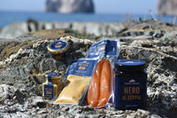 Gourmet Delight 100g Italien Bottarga Râpé Rouge Mullet Roe Sel-Conservé Poisson en conserve assaisonné Boîte Halal