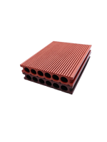 Planche de terrasse en WPC à rainures étroites et grain droit Songyuan 25*140mm pour la décoration de sols extérieurs de jardin