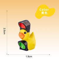 Modèle de feu de signalisation en forme de petit canard jaune imprimé en 3D, jouet, décoration artisanale, ornement de bureau