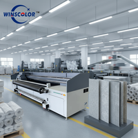 Imprimante UV hybride haute vitesse pour papier peint et carton, machine d'impression UV rouleau à rouleau, vente directe usine