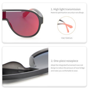 Marca de diseñador Tr90 Gafas de Sol de una pieza Avation Moda Estilo europeo y americano Gafas de sol polarizadas deslumbrantes - Product Image 4