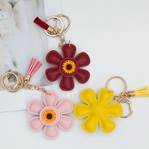 Le sac populaire, un accessoire best-seller sur Instagram, <span class=keywords><strong>porte</strong></span>-clés en cuir et <span class=keywords><strong>porte</strong></span>-clés créatif en émail tournesol, un cadeau original. - Product Image 2