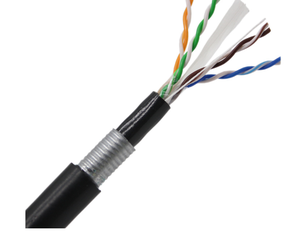 Câble U/UTP CAT6 blindé en acier contre les rongeurs Rats difficile à couper câble <span class=keywords><strong>Internet</strong></span> Lan réseau pour l'extérieur - Product Image 1