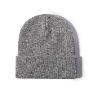 Gorro de punto estilo Kawaii de acrílico ligero, gorra de running sofisticada, gruesa, de cáñamo ligero, color gris, para hombre - Product Image 6