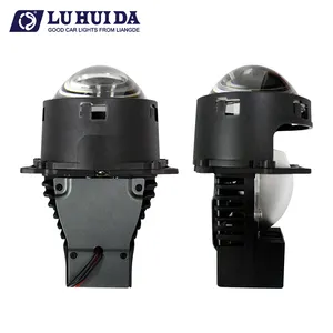 Lampu Depan LED Universal untuk Mobil, Proyektor Lampu Lensa, Tinggi dan Rendah, Sistem Pencahayaan Otomotif, 12 V, H4, H7, 9005, 3"