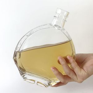 Muestra gratis botella de licor de vidrio de forma única 750ml compra vacía personalizada Alcohol Cognac Agave <span class=keywords><strong>Mescal</strong></span> Tequila botella de vidrio - Product Image 3