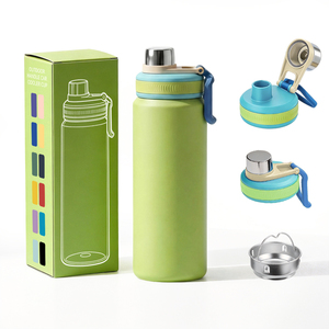 YATAI Sports Stainless Steel Double Wall Vacuum Insulated Leak-Proof BPA Free Tumbler <b>Flask</b> Handle Lid Drinkware - Product Image 2